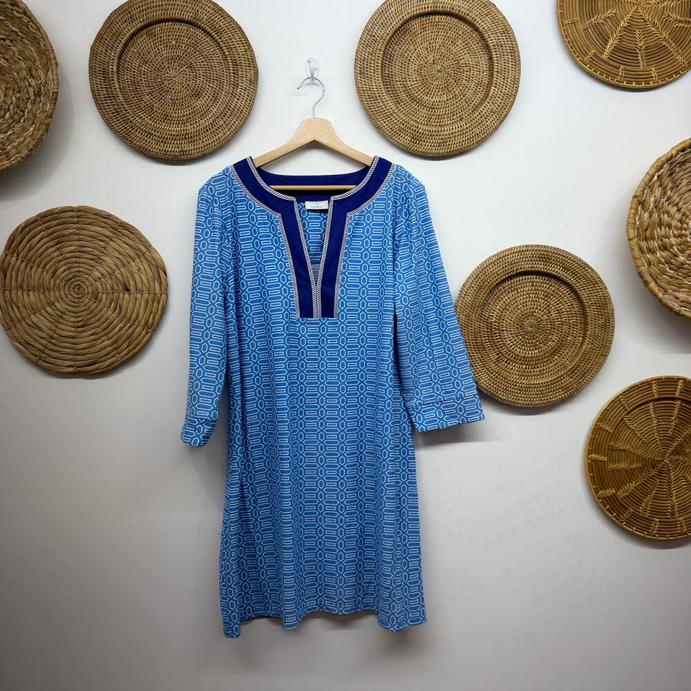 Cabana Life X Talbots Blue UV Protection Mini Dress XL